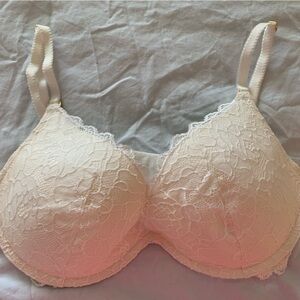 Victoria's Secret Elegant Lace Bra in White